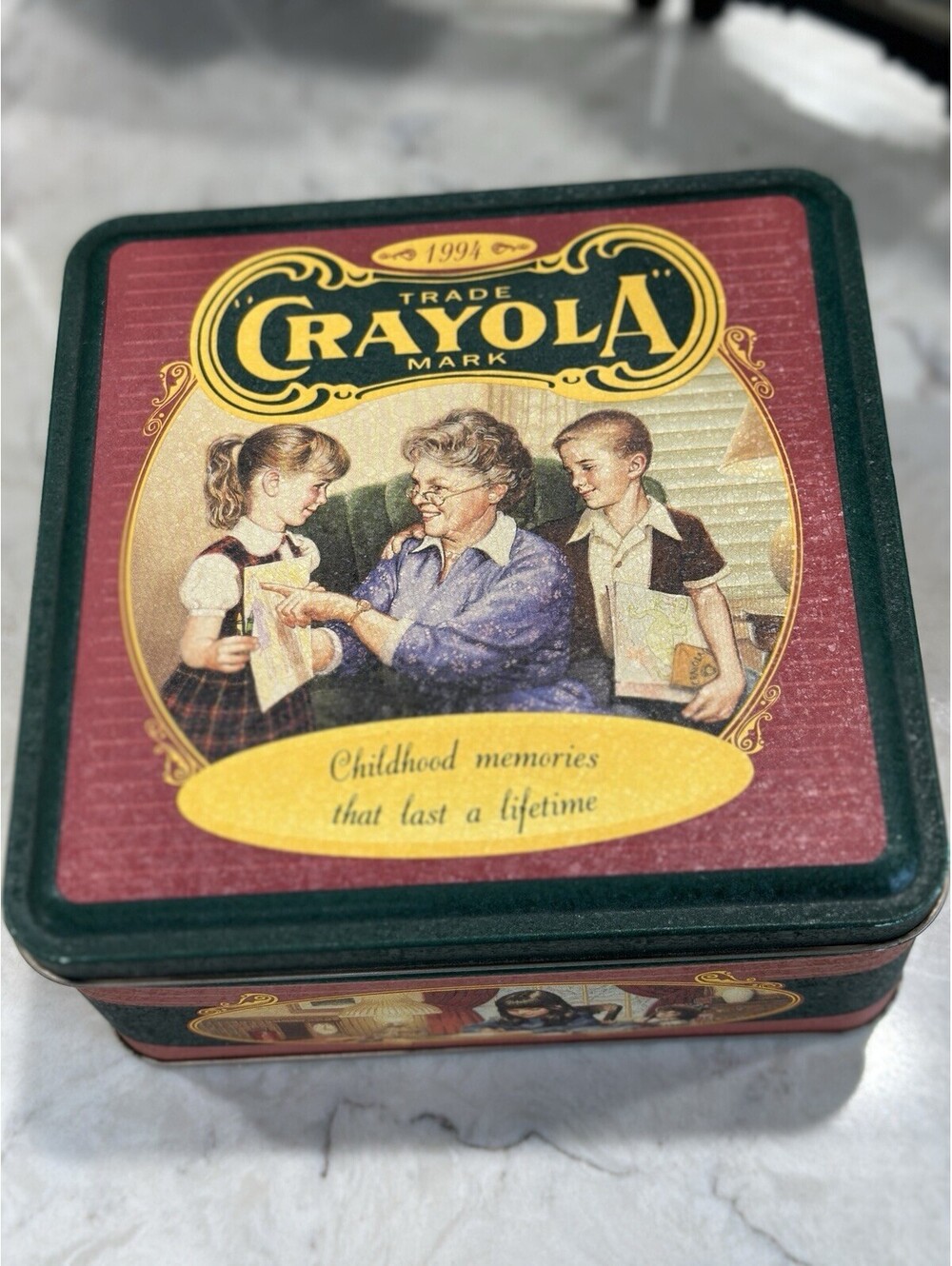Vintage 1994 Crayola Collector's Limited Edition Tin “childhood Memories”